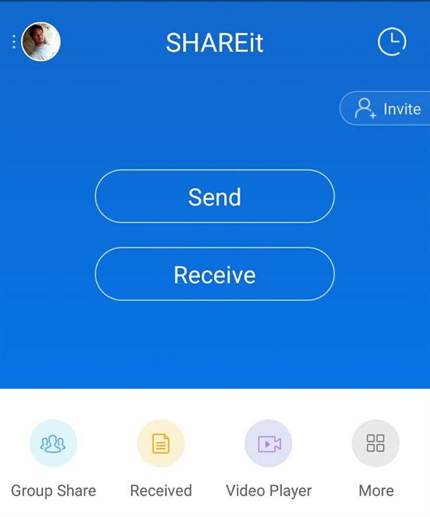 shareit datainflow - How to share file in a group in shareit