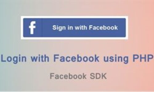 Facebook Login in PHP with Facebook API SDK 500x300 - PHP Programming