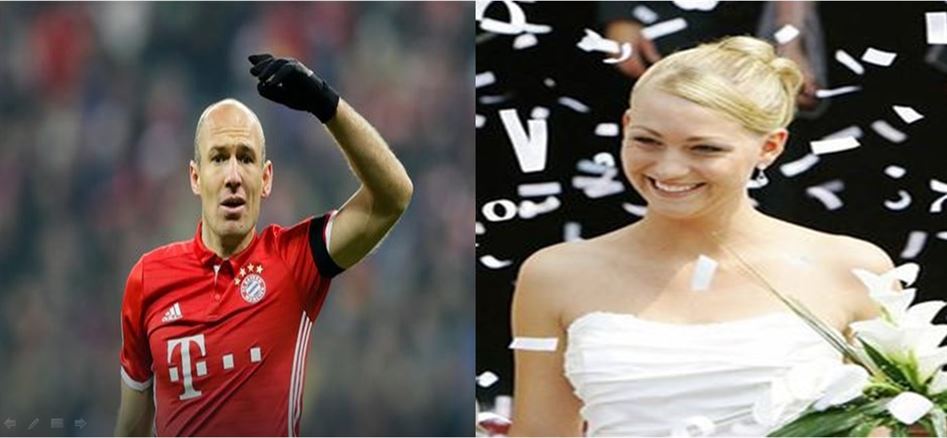 Robben And His Wife - Top Footballers And Their Wife And Girlfriend