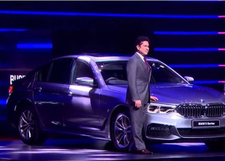 bmw 5 series sachin datainflow - All New BMW 5 series launch in india with Bollywood Celebrity and Cricket Players