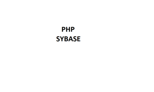 sybase 500x300 - PHP Programming