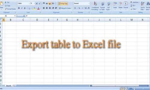Export Excel file in PHP CODEIGNITER 500x300 - Codeigniter