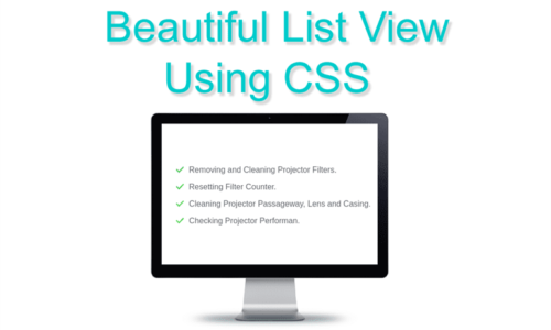 Beautiful List View using c 500x300 - CSS