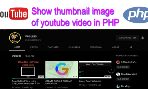 Show thumbnail image of you 500x300 - PHP Programming