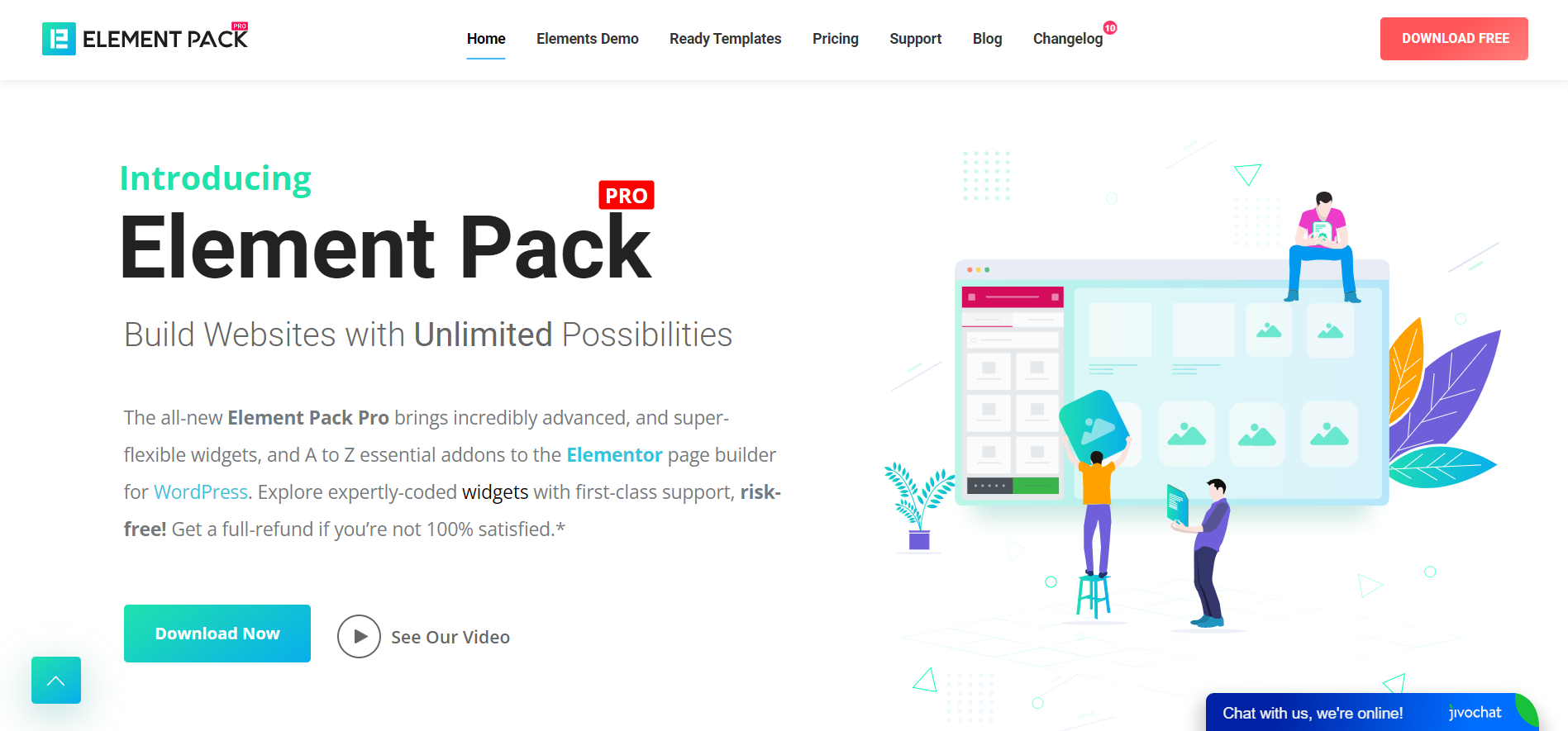 Elemets Pack - 500+ Free Widget | Premium Plug-in | Theme | Wordpress | Elementor