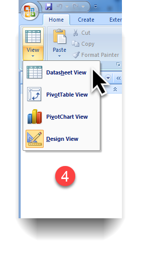 Step 4 - How to Quickly create Table in Access